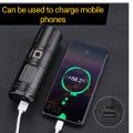 T40 High Lumen LED Flashlight | 20000mAh | 420g Lightweight | Zoom Torch | Power Bank | 3 Modes + SOS. 
