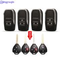jingyuqin Modified 2/3/4 Buttons Remote Car Key Shell For Toyota Reiz Camry Rav4 Yaris Corolla 4Runner Avlon Folding.
