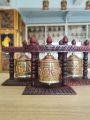 Prayer Wheels Buddhist Mantra Wheels Aluminum Alloy Rotation Meditation Tools for Peace And Happiness. 
