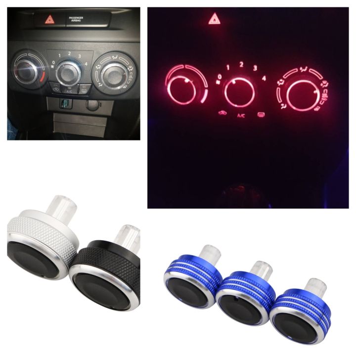 Auto Accessories 3 PCS /LOT For Honda CITY 2008-2014 AC Heater Air Conditioner Climate Control Panel Switch Knobs Buttons
