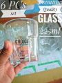 Shorbot Glass / Drinking Glass - 6 Pcs Set (227MI)-05- Serve Refreshing Drinks To Your Guests With This Set Of 6 Drinking Glasses. 