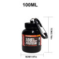 100/200ml Portable Protein Powder Supplement Container Lightweight Leakproof Storage Bottle. 