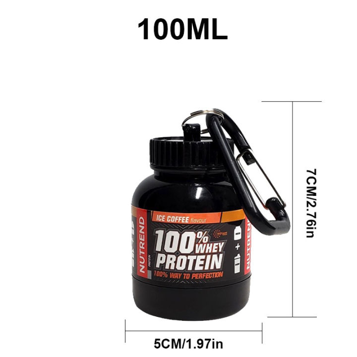 100/200ml%20Portable%20Protein%20Powder%20Supplement%20Container%20Lightweight%20Leakproof%20Storage%20Bottle%20-%20Image%204