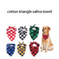 Classic Red Black Plaid Pet Dog Bandana Cat Puppy Kerchief Pet Dog Accessories Pet Neckerchief Scarf Dog Saliva Towel. 