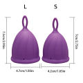 1pcs Menstrual Cup Hygiener Period For Women Menstruatie Cup Silicone Mestrual Cup Anti-Lateral Leakage Menstrual Cup.
