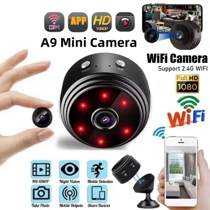 A9 Mini Camera 720P WiFi Original Monitoring Security Protection With Motion Night Version Wireless Surveillance Cameras