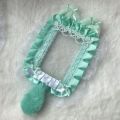 Cute Bunny Ear photo Card Holder DIY Mint Candy Lace Bow Badge Base Kawaii Lolita Portable Itabag inner Decor Photocard Case.