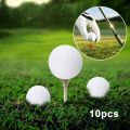 Practice Golf Balls 10 Pcs White True Flight Soft Indoor Air Ball's.