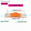 Turmera 12V Busbar Lifepo4 Battery Flexible Copper Connecter 56mm 74mm 2mm 400A for 200Ah 230Ah 280Ah 320Ah Lifepo4 Battery Use. 