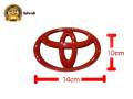 * Value promotion * Toyota red logo sign size 12- 13- 14- 15- 16 -17 19 cm, 1 item *. 