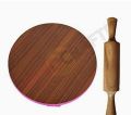 Rolling Pin and Dish Wooden Roti Maker Stand and Rolling Pin. 