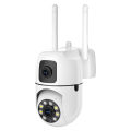 8MP HD Wifi Surveillance PTZ Camera Outdoor 4MP Dual Lens Dual Screen AI Auto Tracking IP Security Protection Camera CCTV Video. 