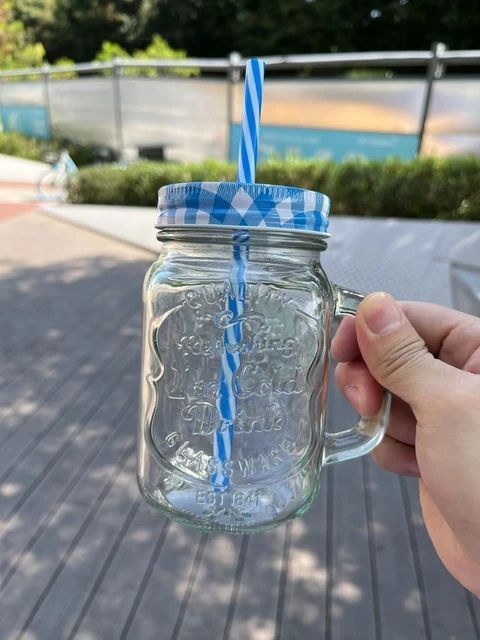 Juice Jar Juice Mug Mug with lid and straw BEST QUALITY