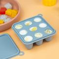 2pcs/1pc Mini-Baby Silicone Food Tray with Cover for Fruit Feeder, Teething and Feeding Tray, Breast Milk and Food Freezer Mold. 