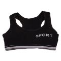 pink bra girl development period removable padded middle school girls cotton student vest women top. 