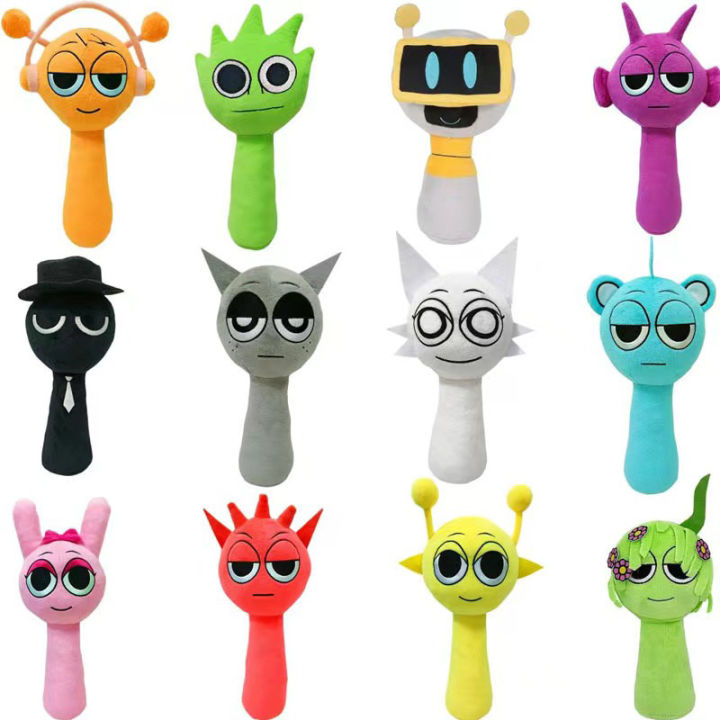 Sprunki Plush Toys Incredibox Sprunki Stuffed Doll Sprunki Game Singers Oren Wenda Plushie Animal Figure Birthday Christmas Gift