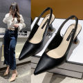 Spring and Summer Fashion New Pointed High-heeled Women's Shoes with Thin Heel and Toe Cover Shallow Mouth Single Shoe for Women. 