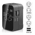 Universal Travel Plug Adapter 2 USB Port World Travel AC Power Charger Adapter AU US UK EU Converter Adapter USB Charger New. 