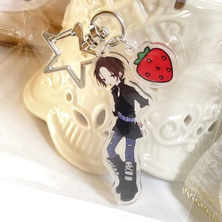 Anime%20Komatsu%20Nana%20Oosaki%20Nana%20Cosplay%20Keychain%20Cute%20Acrylic%20Strawberry%20Keyrings%20Backpack%20Pendant%20Decoration%20Set%20-%20Image%203