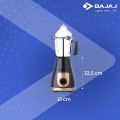 Bajaj GX-3701 750W Mixer Grinder with Nutri-Pro Feature, 3 Jars, Black. 