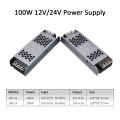 MJJC Power Supply Unit 12V 24V 60W 100W 200W 300W 400W 110V 220V 230V AC to 12 24 Volt DC LED Strip Driver Lighting Transformer. 