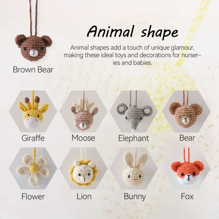 Handmade%20Crochet%20Animal%20Pendant%20Wooden%20Baby%20Play%20Gym%20Mobile%20Rattle%20Newborn%20Sensory%20Pendant%20%20Handmade%20Stroller%20Accessories%20-%20Image%203