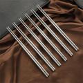 5 Pairs Chinese Metal Chopsticks Household High Temperature Sterilizable Non-slip Stainless Steel Chopsticks Kitchen Accessories.