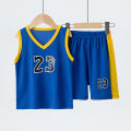 Summer CHILDREN'S Basketball Suit Boys and Girls Sports Vest Shorts Suit 23rd Handsome Boys and Students Vest Suit 2-piece..