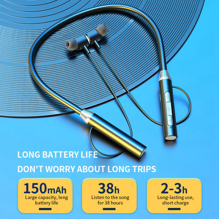 Wireless%20Headphone%20Fone%20Bluetooth%205.0%20Neckband%20Earphone%20Silicone%20HiFi%20Stereo%20Sports%20Headset%20Waterproof%20Magnetic%20Earbuds%20With%20mic%20-%20Image%204