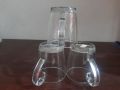 6 Pieces Tea Cup Set - Transparent Nasir glassware  N116M. 