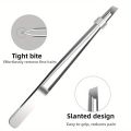 Professional Stainless Steel Tweezers for Eyebrows & Facial Hair Precision Tip Non-Slip Grip Eyebrow, Beard, Mustache Trimming.
