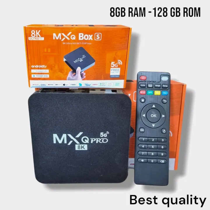 MXQ PRO 8K.5G. Android Smart TV Box -RAM- 8 GB ,ROM-128 GB