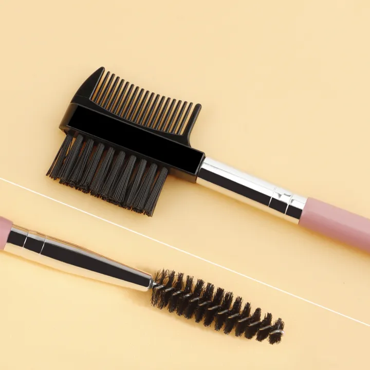 1/2/5PCS%203%20Head%20Eyebrow%20Eyelash%20Shaper%20Double%20Head%20Brush%20Makeup%20Grooming%20Tool%20Cosmetic%20With%203%20Different%20Spoolie%20Brushes%20-%20Image%205