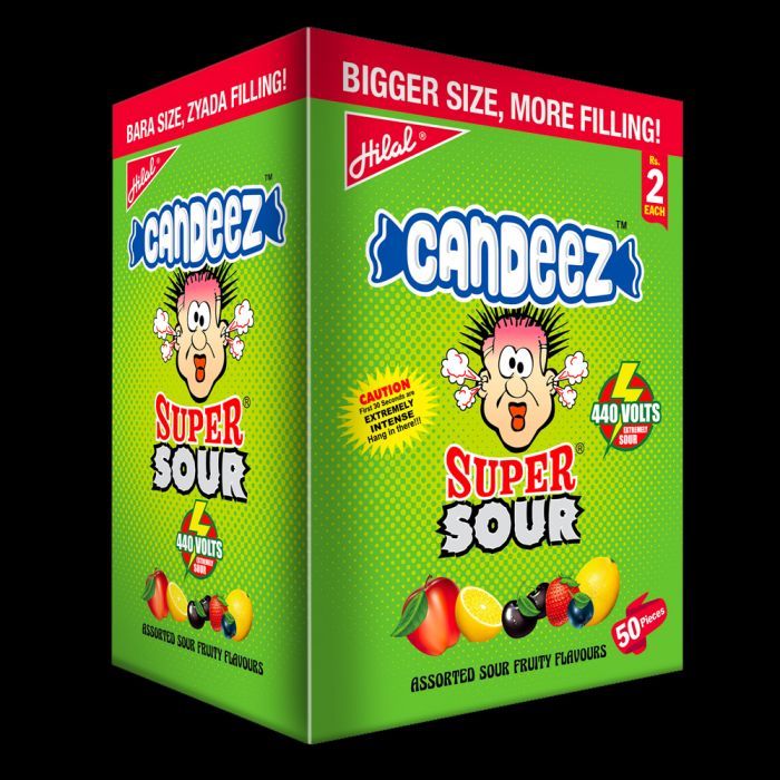 Super Sour Candy 50 Pcs Box