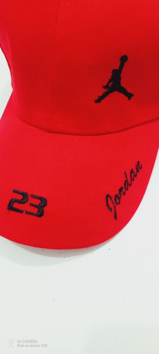 Quality%20jordan%20logo%20red%20colour%20ajestable%20cap%20-%20Image%202