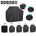 Black Gray, Outdoor Barbecue Cover, Waterproof, Durable Barbecue Cover, Rainproof, Outdoor Barbecue Charcoal Grill Cover. 