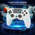 GAMINJA Wireless Gamepad With 6-axis Gyroscope PC Joystick touchpad Dual Vibration For PS4 PS3 PC Multi-function Controller. 