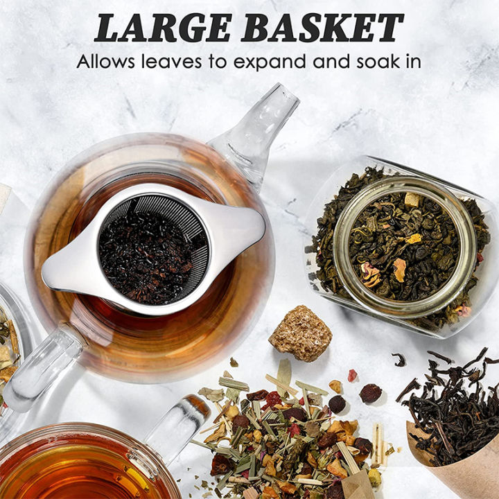 LMETJMA%20Stainless%20Steel%20Tea%20Infuser%20Mesh%20Strainer%20with%20Double%20Handles%20Large%20Capacity%20Tea%20Steeper%20to%20Steep%20Loose%20Leaf%20Tea%20JT209%20-%20Image%205