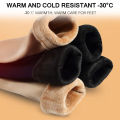 1/2/4pairs Winter Thermal Socks for Women Velvet Nylon Plush Fleece Lined -30°C Warm Seamless Thicken Snow Socks Unisex.