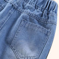 Children Jeans  Boys Cotton Print Splice Stretch Denim Pants Korean Teenage Trousers Wear Kids ClothingDenimRipped Spring Autum. 