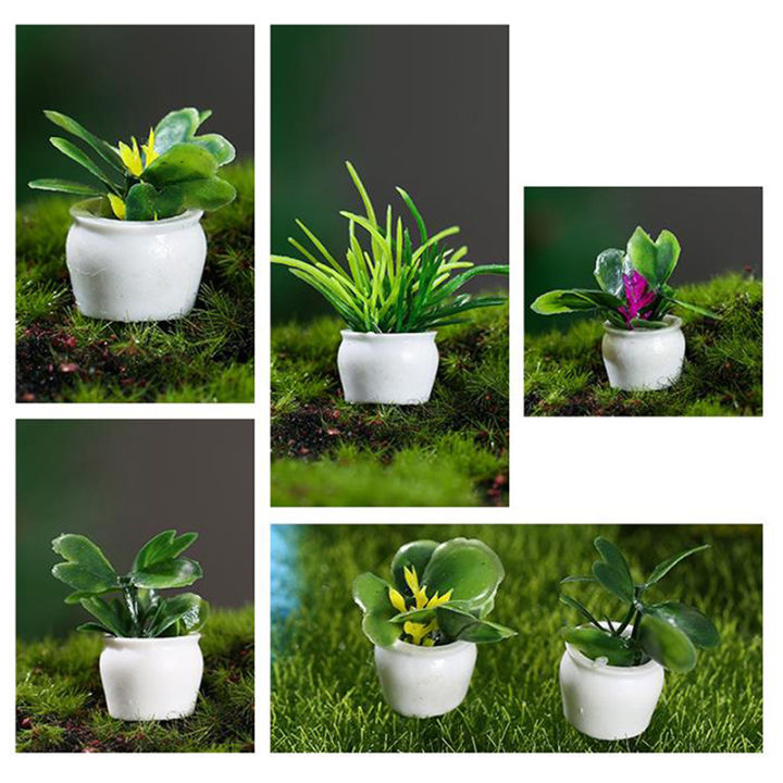 4Pcs%20Mini%20Flower%20Potted%20For%20Green%20Plant%20Simulation%20Plants%20Dollhouse%20Miniature%20Doll%20House%20Furniture%20Home%20Decoration%20-%20Image%205