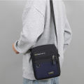 Sacoche fashionable casual men's crossbody bag, Oxford cloth trendy single shoulder bag, versatile fabric bag. 