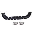 Matte Bullet Heat Shield Cover Bend Pipe for RE Bullet Classic 350 Exhaust Heat Shield (Black). 