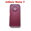 Infinix Note 7 Rimless Design Case Matte Scrub Hard PC Shockproof Back Cover Framless. 