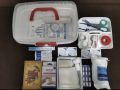 First Aid Box (Portable) full kit with Medicine). 