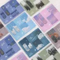 2pcs Forest Landscape Magnetic Bookmark For Pages Books Readers. 