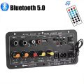 D10 Bluetooth Audio Amplifier Cabinet Type 30W-120W AC-220V DC-12V Echo USB MIC FM Radio TF
Support Dual Microphone Bluetooth 5.0 Amplifier Subwoofer for 4Ohm Speaker No Need Power Adapter. 