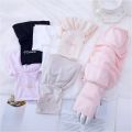 Loose sleeve ice silk breathable hand sleeve sunscreen anti-ultraviolet cycling driving men and women same style hand sleeve.