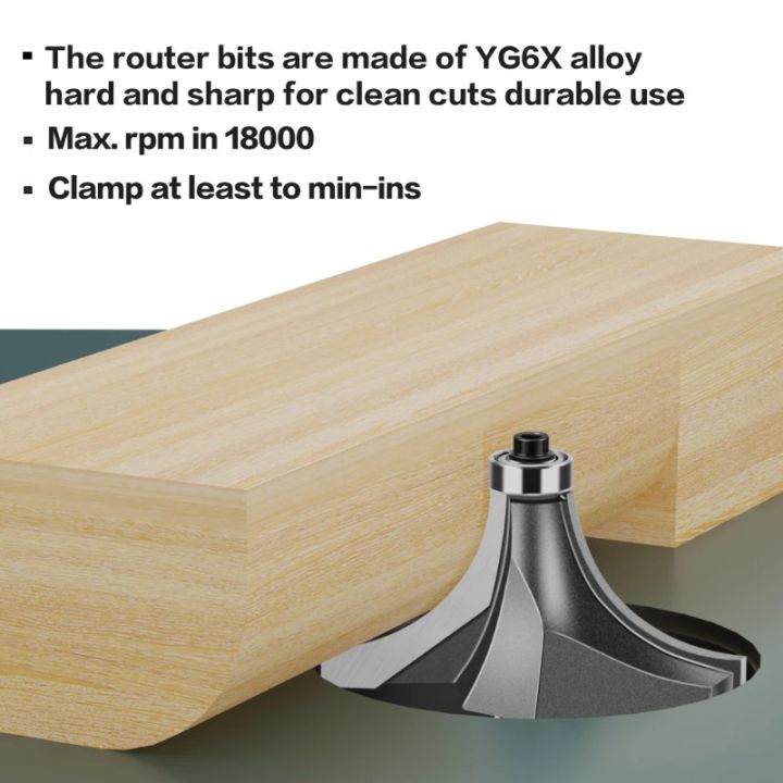 1Pc%206/12mm%20Shank%20Fillet%20Cutter%20Chamfering%20Router%20Bit%20%20Alloy%20Fillet%20Router%20Bit%20Multifunction%20Trimming%20Machine%20Router%20Bits%20-%20Image%203