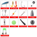 Kids Fishing Rod and Reel Combo Full Kit 1.2m/1.5m Telescopic Casting Rod Pole with Spincast Reel and Hooks Lures Swivels Carry. 
